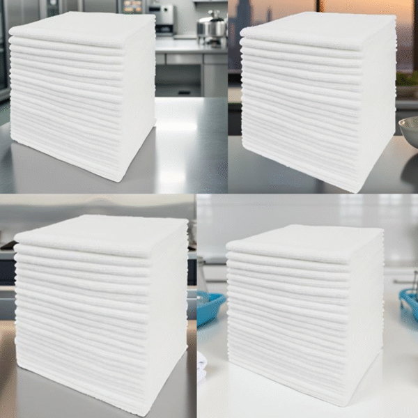 Microfiber Cleaning Cloth Plus, Commercial Grade, 14 x 21 inches, White, 540-Pack